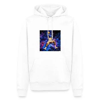 Basketball players in space - Men’s Premium Organic Hoodie - white - Front - Nico (187cm)
