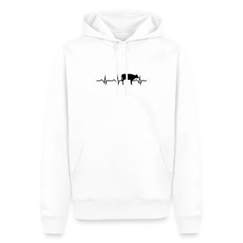 Landwirt Bauer Farmer - Männer Premium Bio Hoodie - Weiß - Vorne - Nico (187cm)