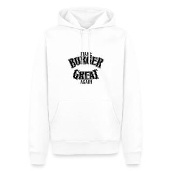 Rendre Burger génial à nouveau - Sweat à capuche Premium bio Homme - blanc - Devant - Nico (187cm)