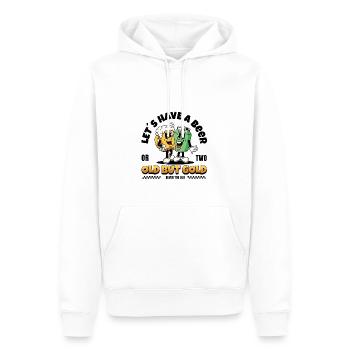 Old but Gold Let´s have a Beer or two - Männer Premium Bio Hoodie - Weiß - Vorne - Nico (187cm)