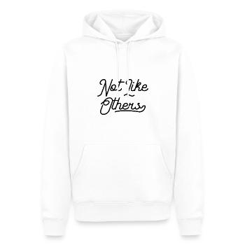 Pas comme les autres - Sweat à capuche Premium bio Homme - blanc - Devant - Nico (187cm)