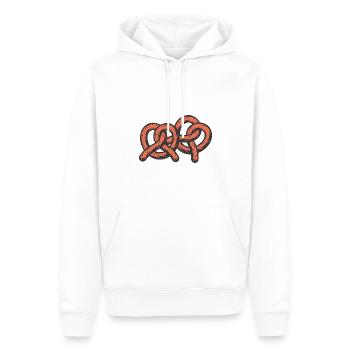 Bretzels - Sweat à capuche Premium bio Homme - blanc - Devant - Nico (187cm)