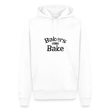 Bakers gonna bake - Männer Premium Bio Hoodie - Weiß - Vorne - Nico (187cm)