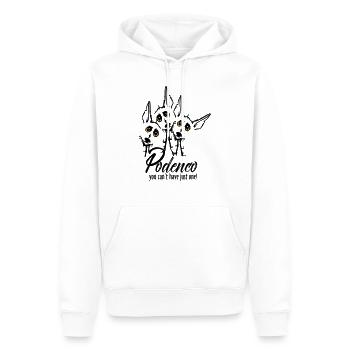 Podi Rudel - Männer Premium Bio Hoodie - Weiß - Vorne - Nico (187cm)