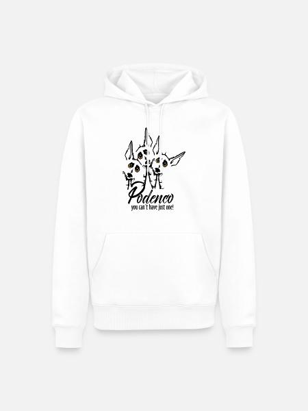 Podi Rudel - Männer Premium Bio Hoodie - Weiß