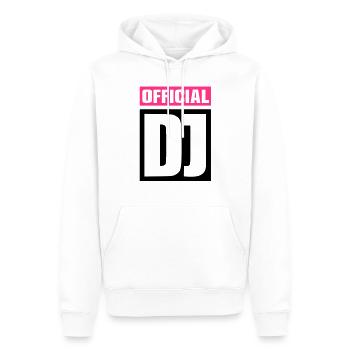 Official DJ - Männer Premium Bio Hoodie - Weiß - Vorne - Nico (187cm)