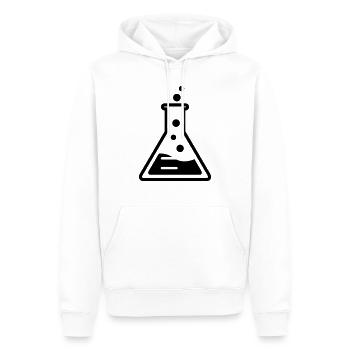 chemistry - Men’s Premium Organic Hoodie - white - Front - Nico (187cm)