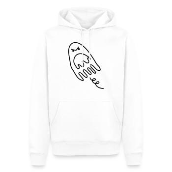 gespenst erschrocken monster Kind bebis untot - Männer Premium Bio Hoodie - Weiß - Vorne - Nico (187cm)