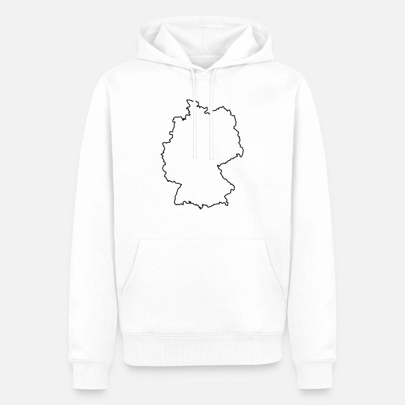 germany_design_1 - Männer Premium Bio Hoodie - Weiß