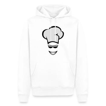 Faire cuire des lunettes de soleil de cuisson - Sweat à capuche Premium bio Homme - blanc - Devant - Nico (187cm)
