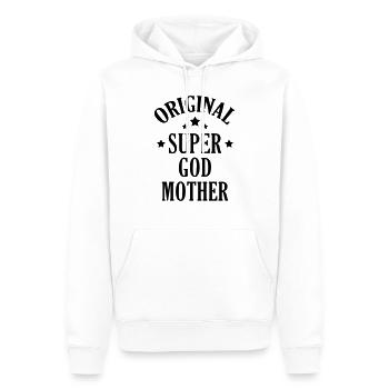 Parrain / Marraine / Filleule / Filleul - Sweat à capuche Premium bio Homme - blanc - Devant - Nico (187cm)