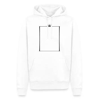 rahmen krone - Männer Premium Bio Hoodie - Weiß - Vorne - Nico (187cm)