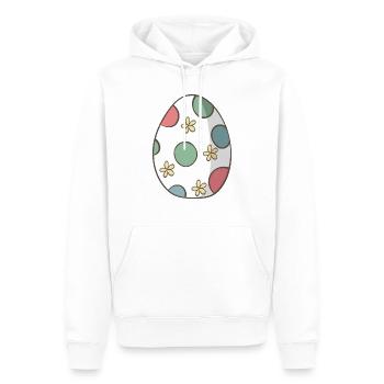 Osterei - Männer Premium Bio Hoodie - Weiß - Vorne - Nico (187cm)