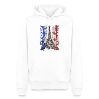 Paris Frankreich - Männer Premium Bio Hoodie - Weiß - Vorne - Nico (187cm)