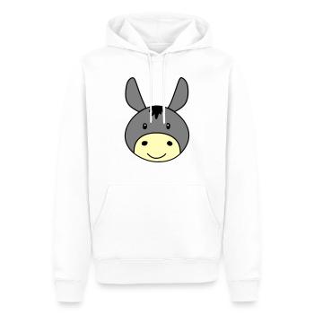 Cute donkey - Männer Premium Bio Hoodie - Weiß - Vorne - Nico (187cm)
