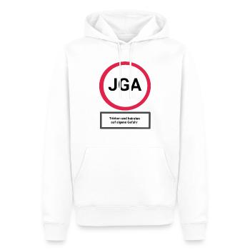 Junggesellenabschied - Männer Premium Bio Hoodie - Weiß - Vorne - Nico (187cm)