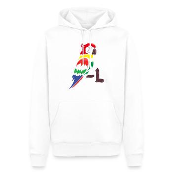 Parrot - Colorful Parrot - Men’s Premium Organic Hoodie - white - Front - Nico (187cm)