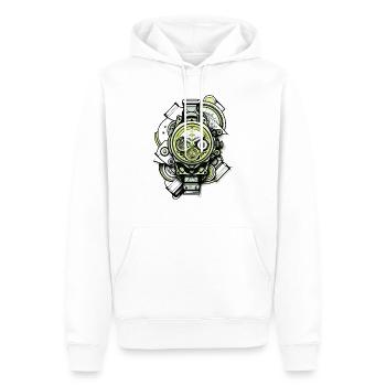 Automatic or manual winding watch for vintage fans - Men’s Premium Organic Hoodie - white - Front - Nico (187cm)