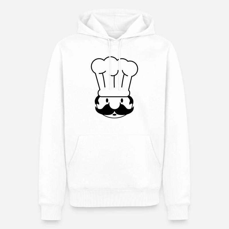 koch - Männer Premium Bio Hoodie - Weiß