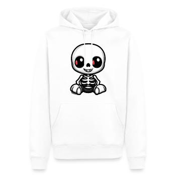 Skelett Niedlich Halloween Comic - Männer Premium Bio Hoodie - Weiß - Vorne - Nico (187cm)