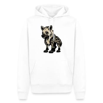 kojote - Männer Premium Bio Hoodie - Weiß - Vorne - Nico (187cm)