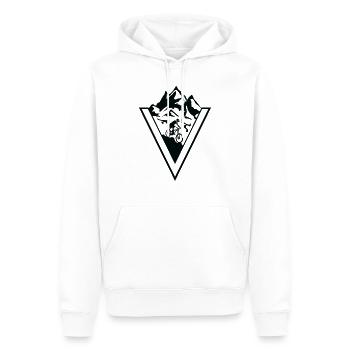 VTT Sports Vélo - Sweat à capuche Premium bio Homme - blanc - Devant - Nico (187cm)