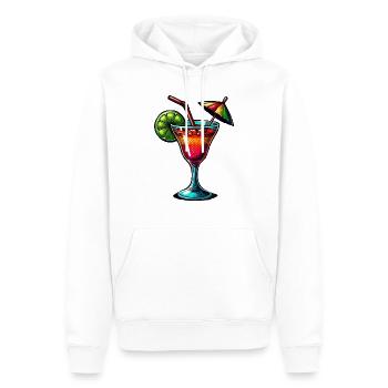 Cocktail - Männer Premium Bio Hoodie - Weiß - Vorne - Nico (187cm)