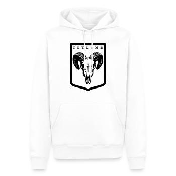 Gotland - Männer Premium Bio Hoodie - Weiß - Vorne - Nico (187cm)