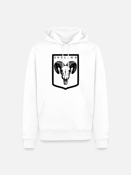 Gotland - Men’s Premium Organic Hoodie - white