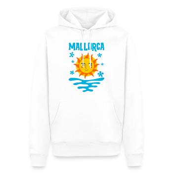 Wasser und sonne - Männer Premium Bio Hoodie - Weiß - Vorne - Nico (187cm)