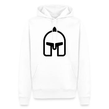 Sparta Spartanischer Krieger - Männer Premium Bio Hoodie - Weiß - Vorne - Nico (187cm)