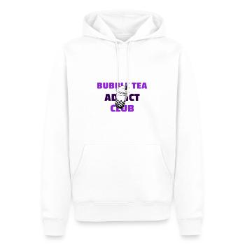 Bubble Tea Addict Club Lustiges Bubble Tea-Design - Männer Premium Bio Hoodie - Weiß - Vorne - Nico (187cm)