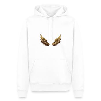 Wing - Men’s Premium Organic Hoodie - white - Front - Nico (187cm)