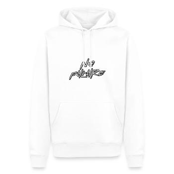 No Future - Männer Premium Bio Hoodie - Weiß - Vorne - Nico (187cm)