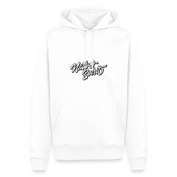 nature - Sweat à capuche Premium bio Homme - blanc - Devant - Nico (187cm)