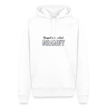 Oma Leben Blume Oma - Männer Premium Bio Hoodie - Weiß - Vorne - Nico (187cm)