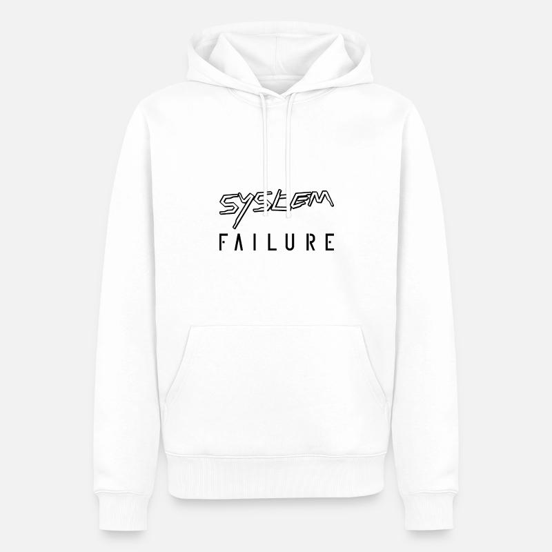 Défaillance du système - Sweat à capuche Premium bio Homme - blanc
