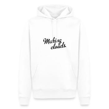 Making clouds - Männer Premium Bio Hoodie - Weiß - Vorne - Nico (187cm)