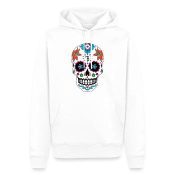 Shirt Blue Taco Kopenhagen - Männer Premium Bio Hoodie - Weiß - Vorne - Nico (187cm)