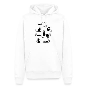verschiedene Katzen Optik - Männer Premium Bio Hoodie - Weiß - Vorne - Nico (187cm)