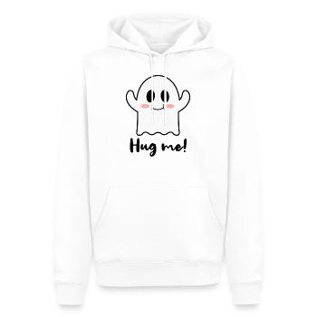 Hug me! süßer Geist - Männer Premium Bio Hoodie - Weiß - Vorne - Nico (187cm)