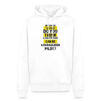 Deltaplane, parapente, dépliant. parapente - Sweat à capuche Premium bio Homme - blanc - Devant - Nico (187cm)