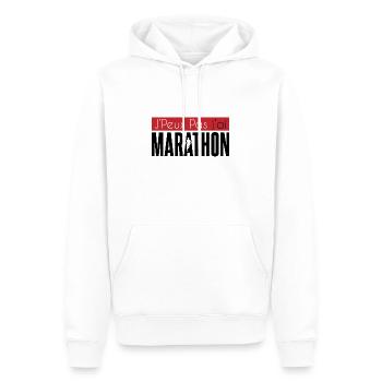 je peux pas j'ai marathon cadeau anniversaire - Sweat à capuche Premium bio Homme - blanc - Devant - Nico (187cm)