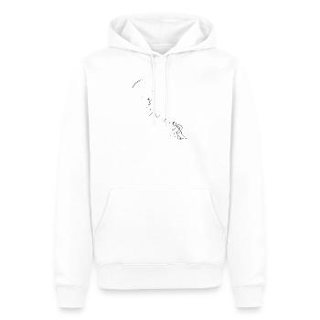 Parapente parapente - Sweat à capuche Premium bio Homme - blanc - Devant - Nico (187cm)