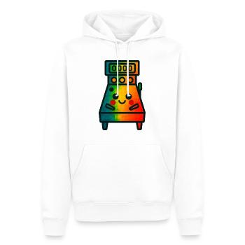 WPAP Polygon Kawaii Stil Baby Flipperautomat - Männer Premium Bio Hoodie - Weiß - Vorne - Nico (187cm)