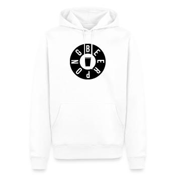 Beer Pong Round - Männer Premium Bio Hoodie - Weiß - Vorne - Nico (187cm)