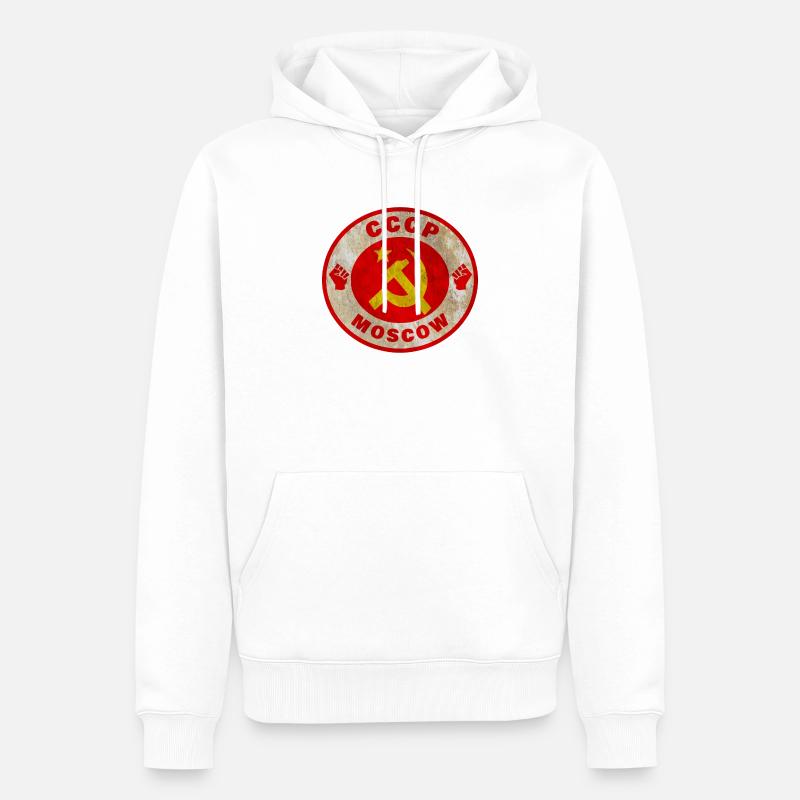 Union soviétique / Cadeau / Idée de cadeau - Sweat à capuche Premium bio Homme - blanc