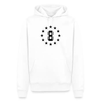 Achten Geburtstag - Männer Premium Bio Hoodie - Weiß - Vorne - Nico (187cm)