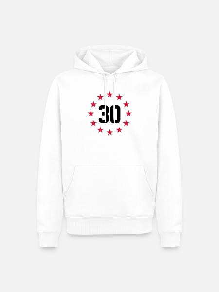 30 years - Men’s Premium Organic Hoodie - white