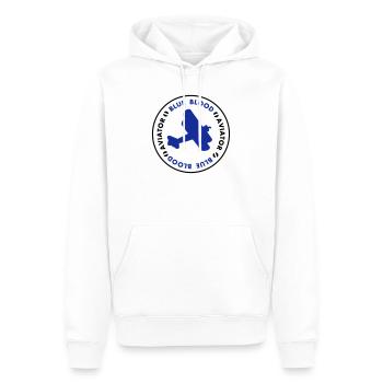 Aviator- blue blood - Männer Premium Bio Hoodie - Weiß - Vorne - Nico (187cm)